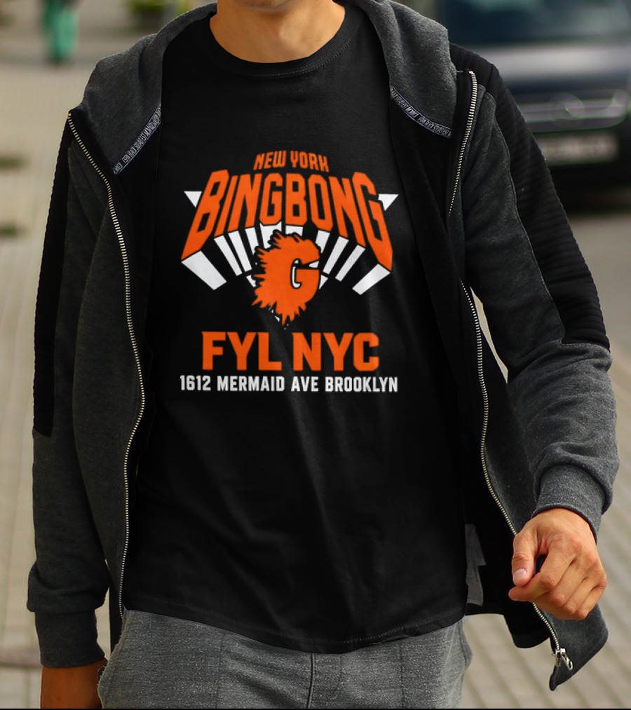 New York Bingbong FYL NYC 1612 Mermaid Ave Brooklyn T-Shirt