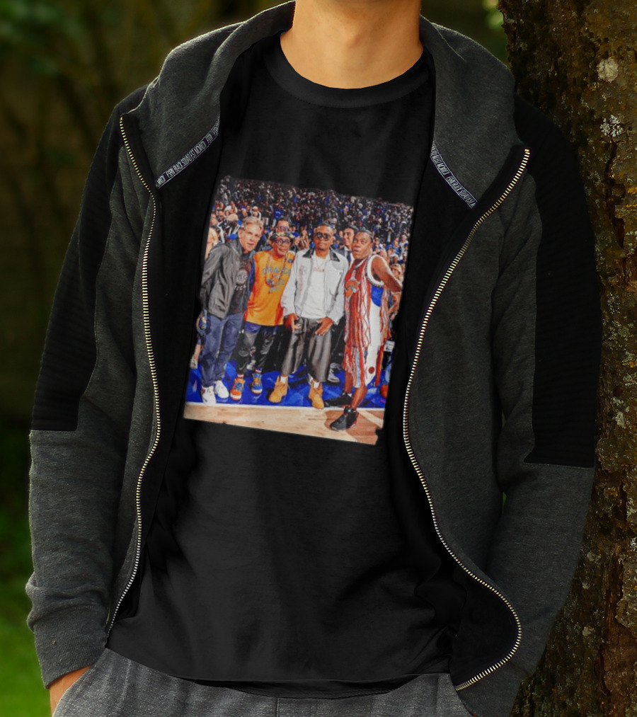 Ben Stiller Spike Lee Nas Tracy Morgan New York Knicks Courtside Celebrities T-Shirt