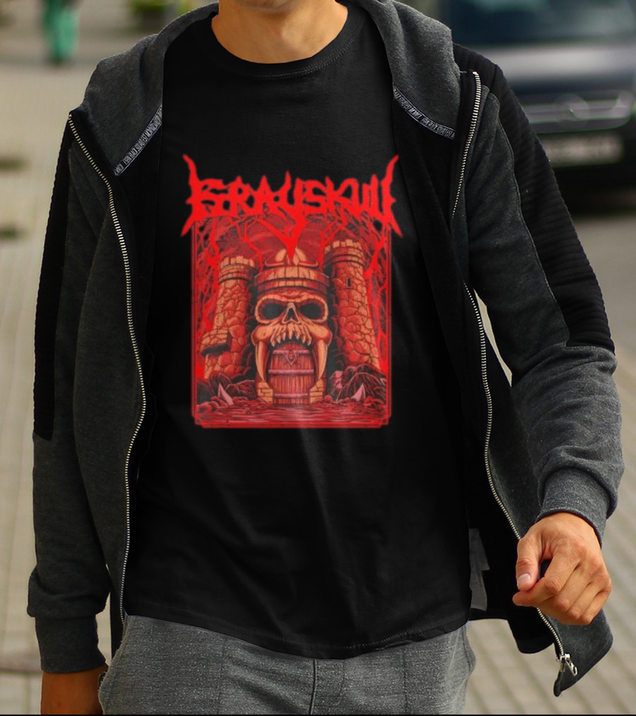 Grayskull Castle Masters Of The Universe He Man Skeletor Power Sword T-Shirt