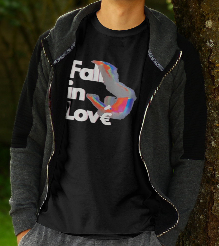Fall In Love Rainbow Abstract T-Shirt
