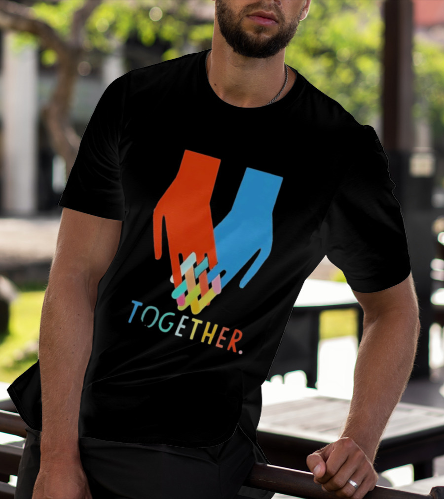 Interlocking Hands Unity Concept Together T-Shirt