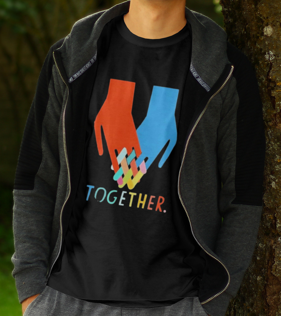Interlocking Hands Unity Concept Together T-Shirt