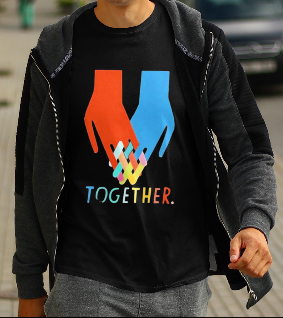 Interlocking Hands Unity Concept Together T-Shirt