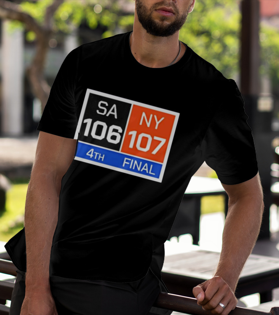 New York 107 Vs SA 106 4th Final Historic Comeback Victory T-Shirt