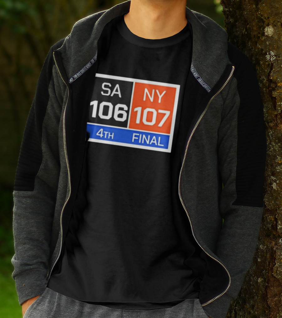 New York 107 Vs SA 106 4th Final Historic Comeback Victory T-Shirt