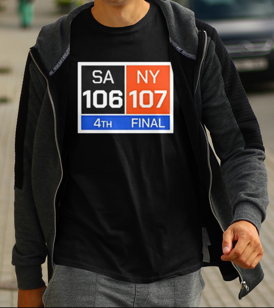 New York 107 Vs SA 106 4th Final Historic Comeback Victory T-Shirt