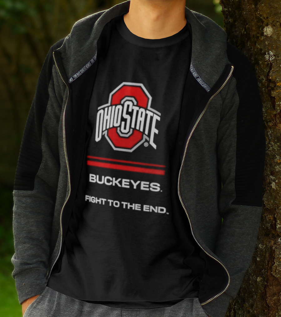 Ohio State Buckeyes Fight To The End NCAA Team Spirit T-Shirt