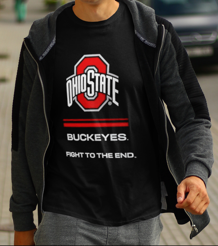 Ohio State Buckeyes Fight To The End NCAA Team Spirit T-Shirt