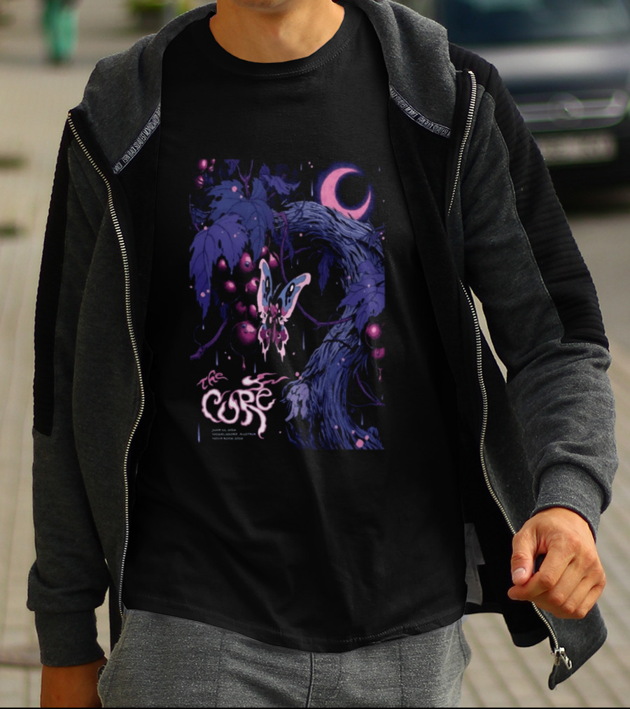 The Cure June 12 2026 Nickelsdorf Austria Psychedelic Butterfly Moon T-Shirt
