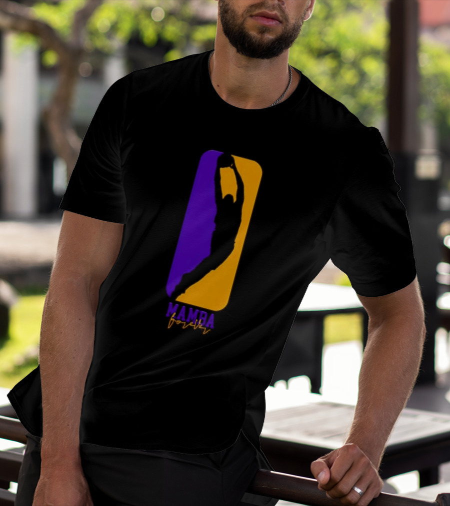 Mamba Forever Purple Gold Basketball Legend T-Shirt