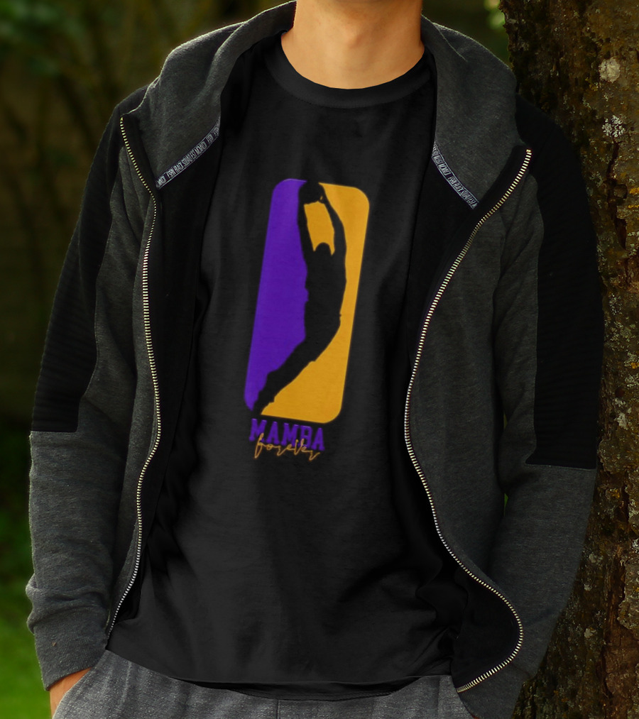 Mamba Forever Purple Gold Basketball Legend T-Shirt