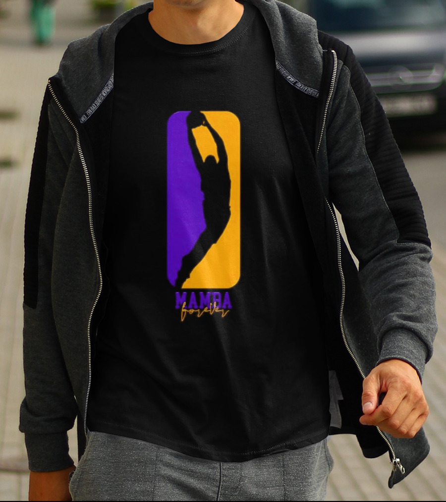 Mamba Forever Purple Gold Basketball Legend T-Shirt