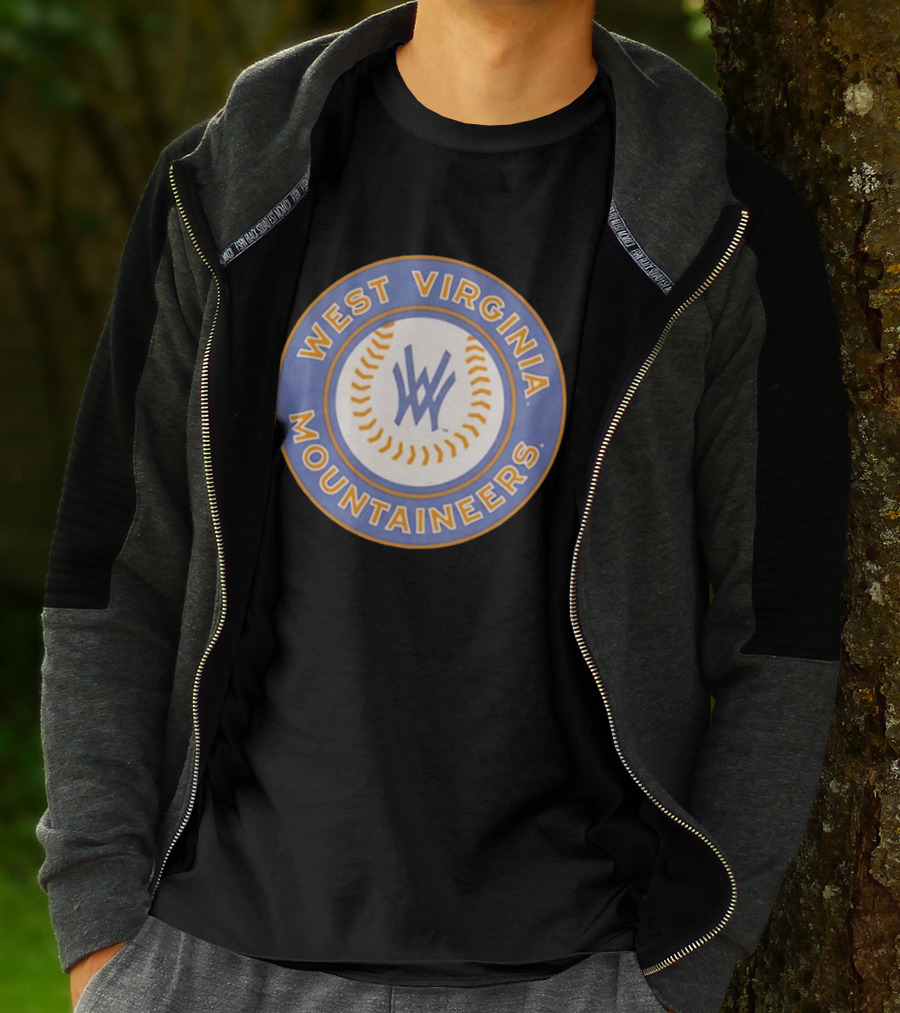 West Virginia Mountaineers NCAA Baseball Circular T-Shirt