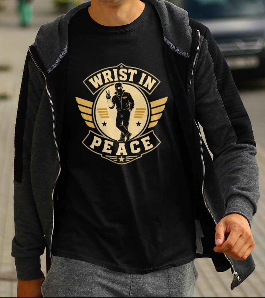 Wrist In Peace Wings Peace Gesture Star T-Shirt