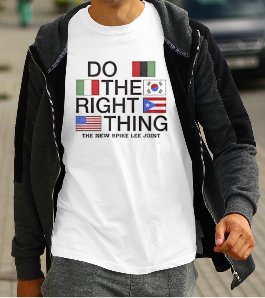 Do The Right Thing Movie Flag Symbols Spike Lee Joint T-Shirt