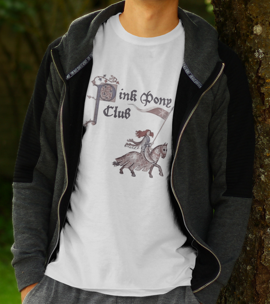 Pink Pony Club Chappell Roan Medieval Horse Rider T-Shirt