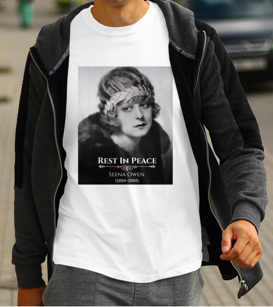 Rest In Peace Seena Owen 1894 1966 Memorial Tribute Vintage Photography T-Shirt