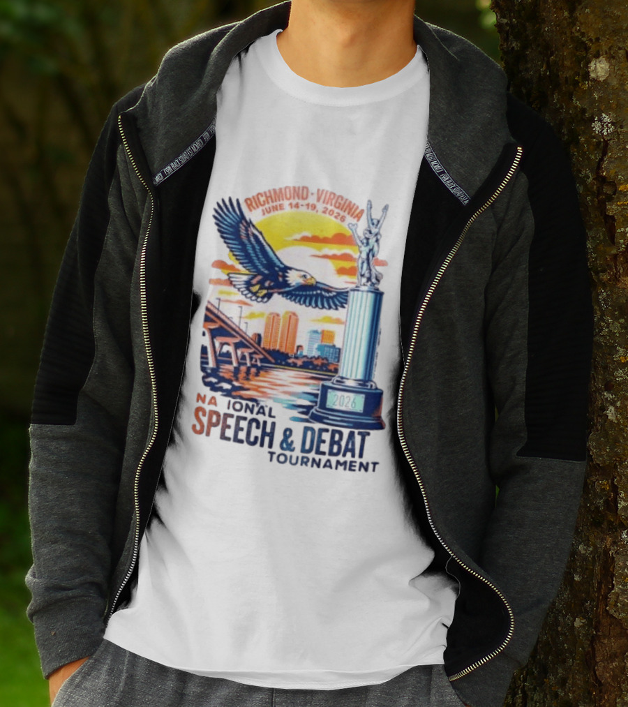 Richmond Virginia National Speech And Debate Tournament June 14 19 2026 Eagle Bridge Statue T-Shirt