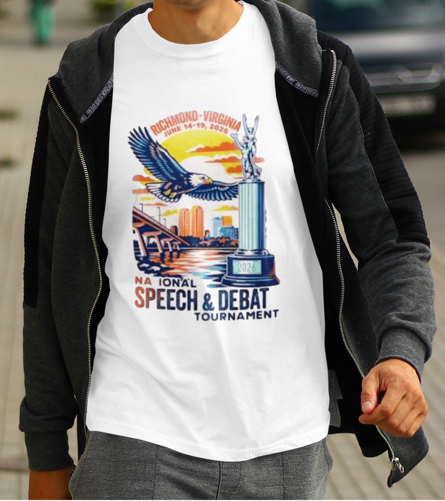 Richmond Virginia National Speech And Debate Tournament June 14 19 2026 Eagle Bridge Statue T-Shirt
