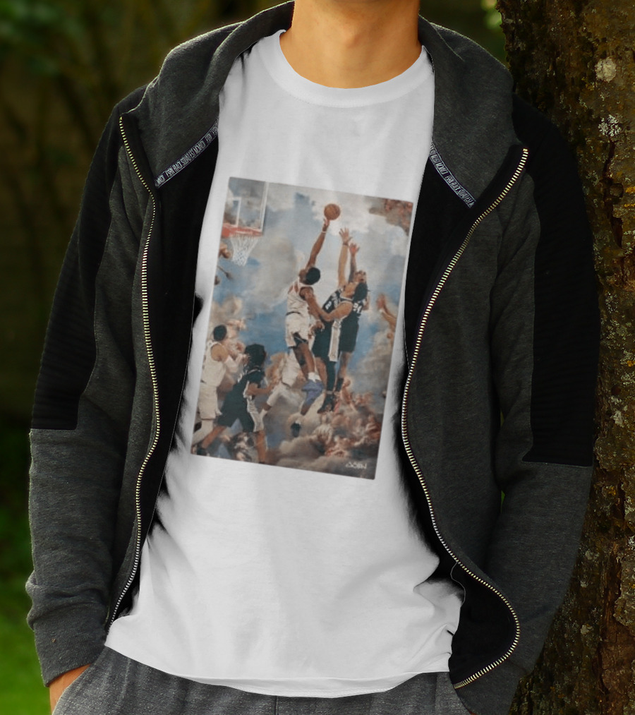 OG Anunoby Slam Dunk Basketball Masterpiece With Cloud T-Shirt