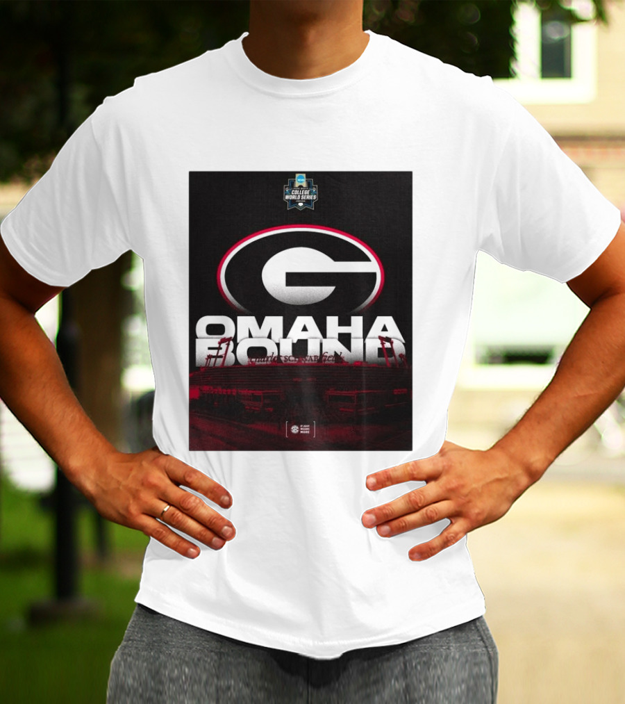 Georgia Bulldogs Omaha Bound College World Series Baseball Hoover Alabama T-Shirt
