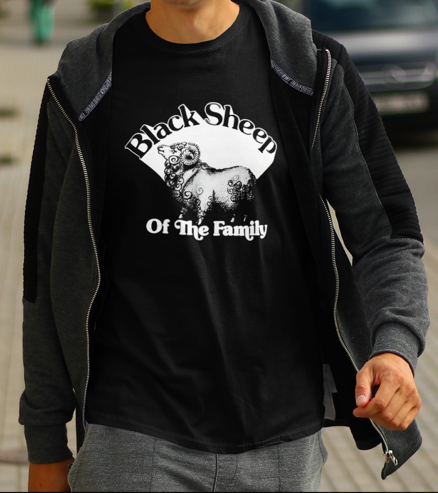 Black Sheep Of The Family Playful Sheep T-Shirt
