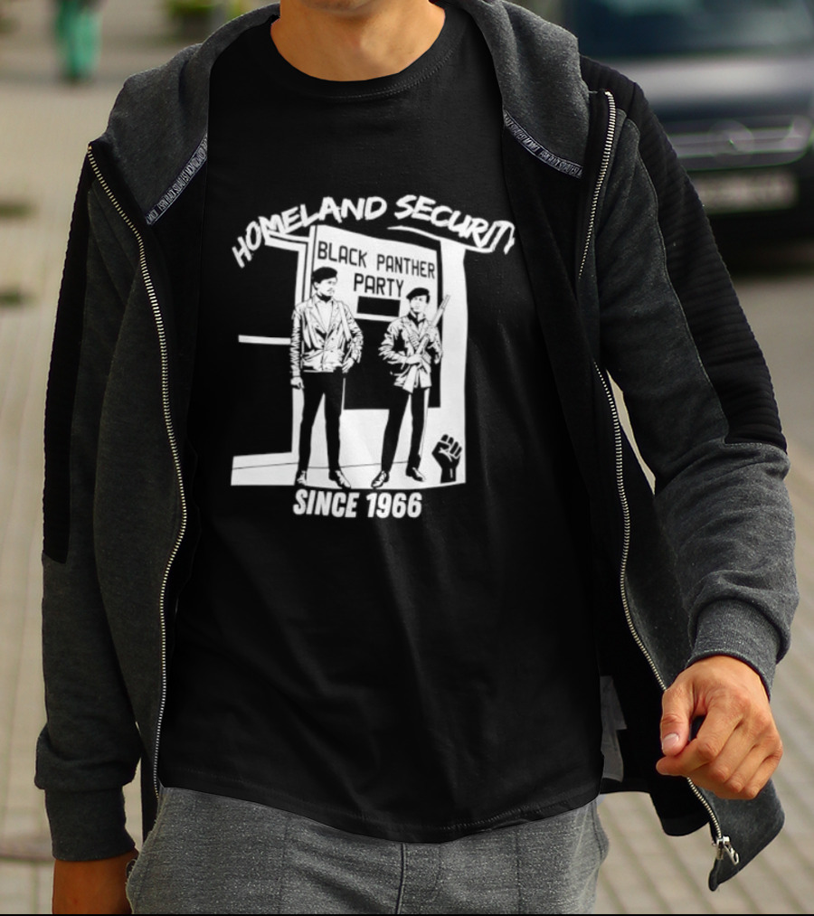 HomeLand Security Since 1966 Black Panther Party T-Shirt