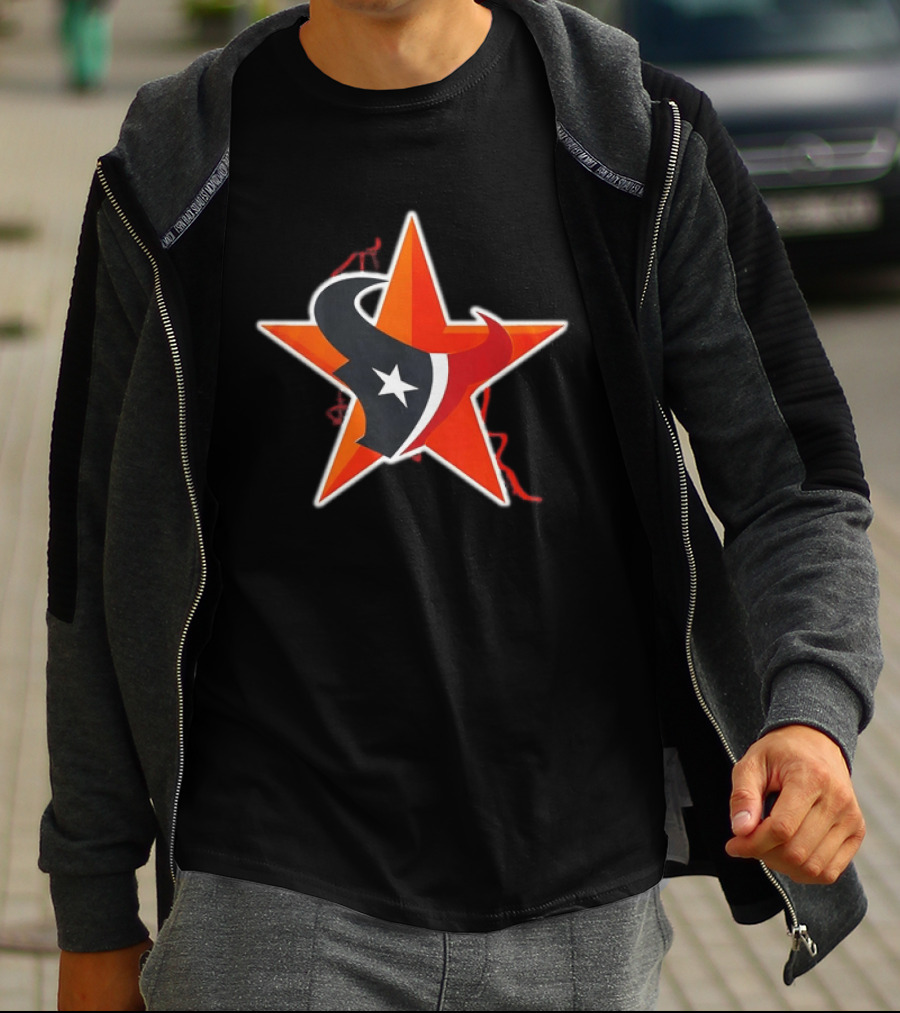 Houston Astros Texans Collaboration 2026 Star T-Shirt