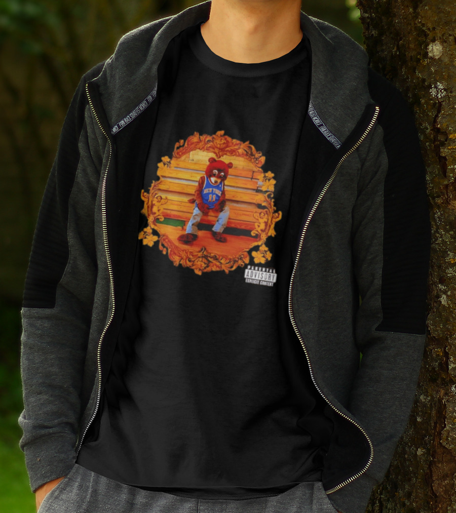Jalen Brunson Kanye West Dropout Bear New York Knicks NBA Parody Album Cover T-Shirt