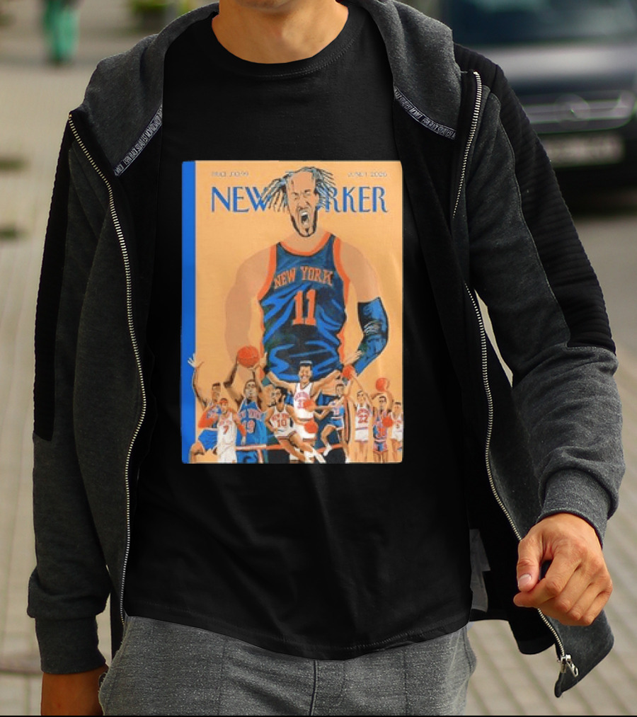 Jalen Brunson New York Knicks June 2026 New Yorker Edition Featuring Basketball Highlights T-Shirt