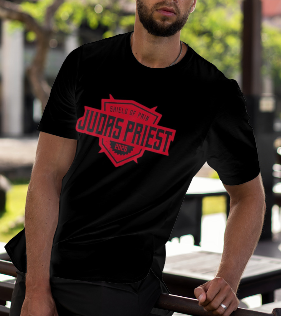 Judas Priest Shield Of Pain 2025 Tour Dates Zip T-Shirt