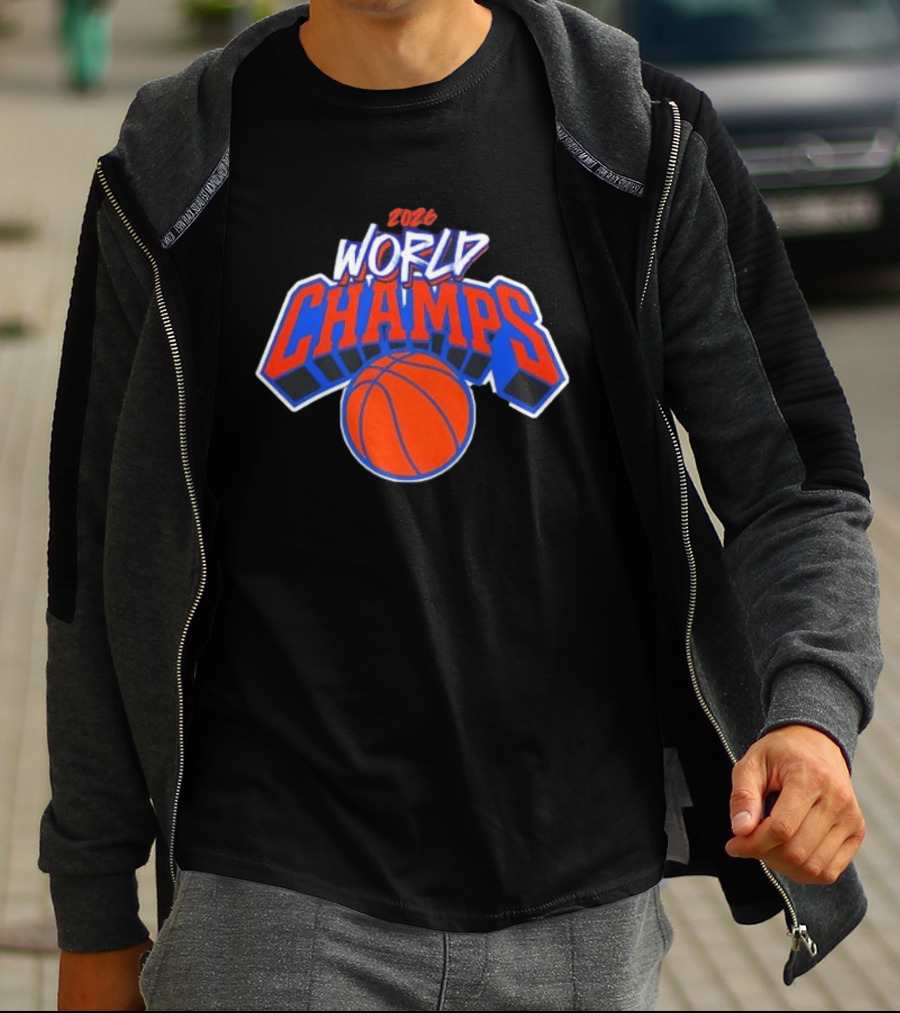 2026 World Champs New York Knicks Basketball T-Shirt