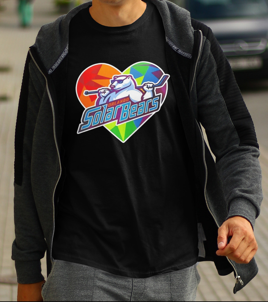 Orlando Solar Bears Pride Night 2026 Heart T-Shirt