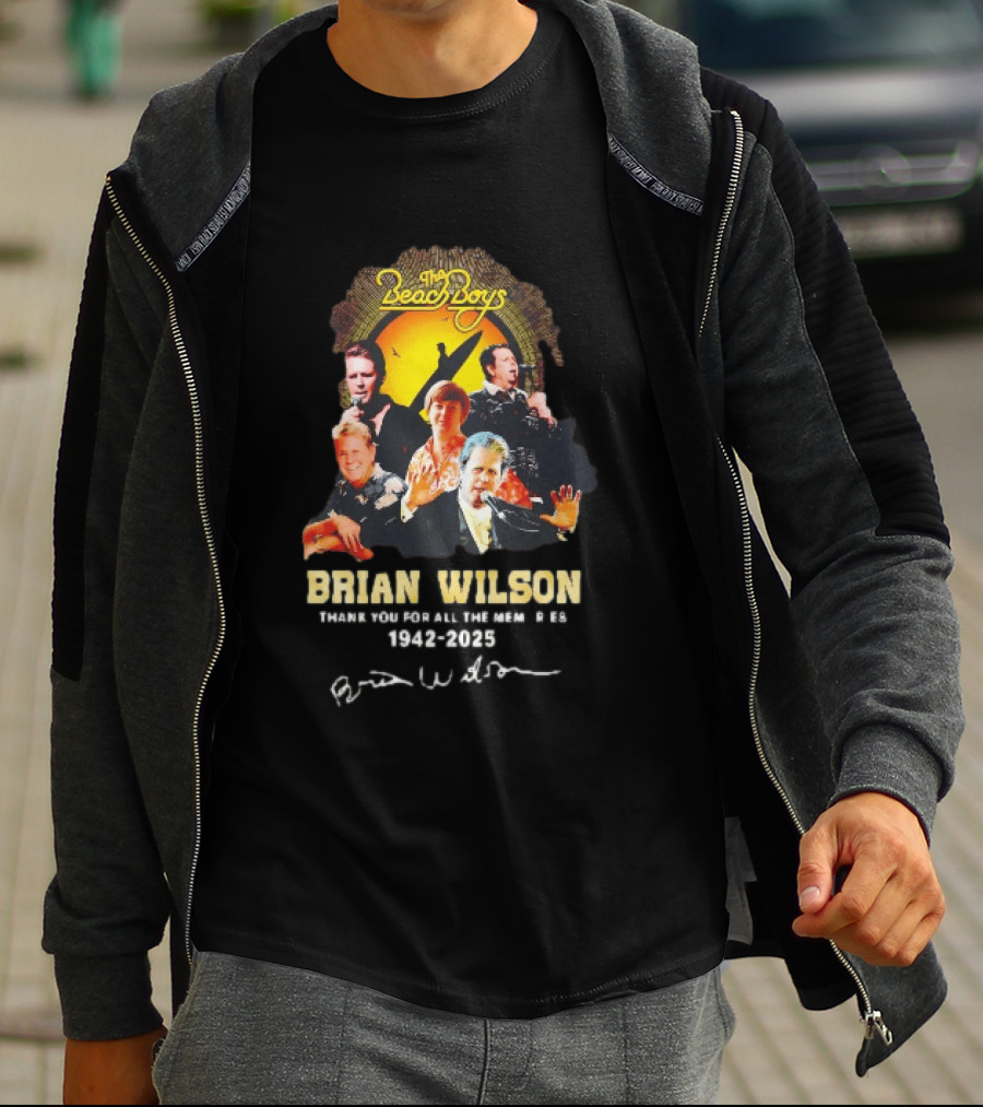 The Beach Boys Brian Wilson Thank You For All The Memories 1942 2026 T-Shirt
