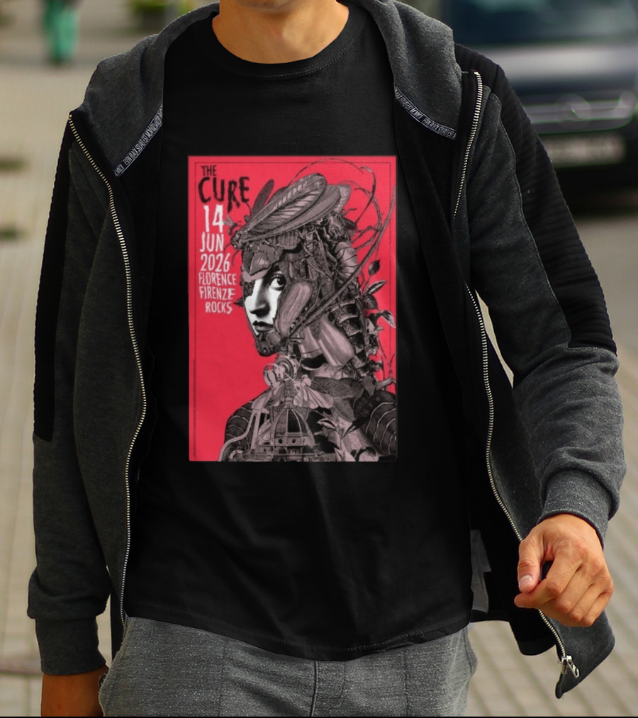 The Cure Florence Firenze Rocks June 14 2026 Festival T-Shirt