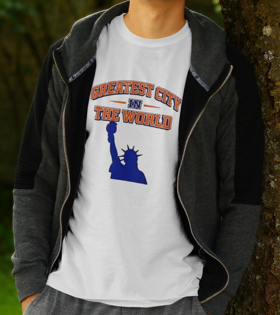 Greatest City In The World New York Knicks Statue Of Liberty T-Shirt