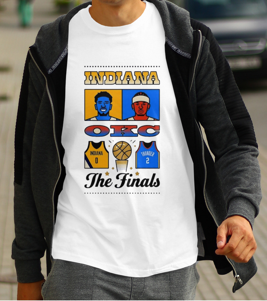Indiana OKC Basketball The Finals Faceoff T-Shirt