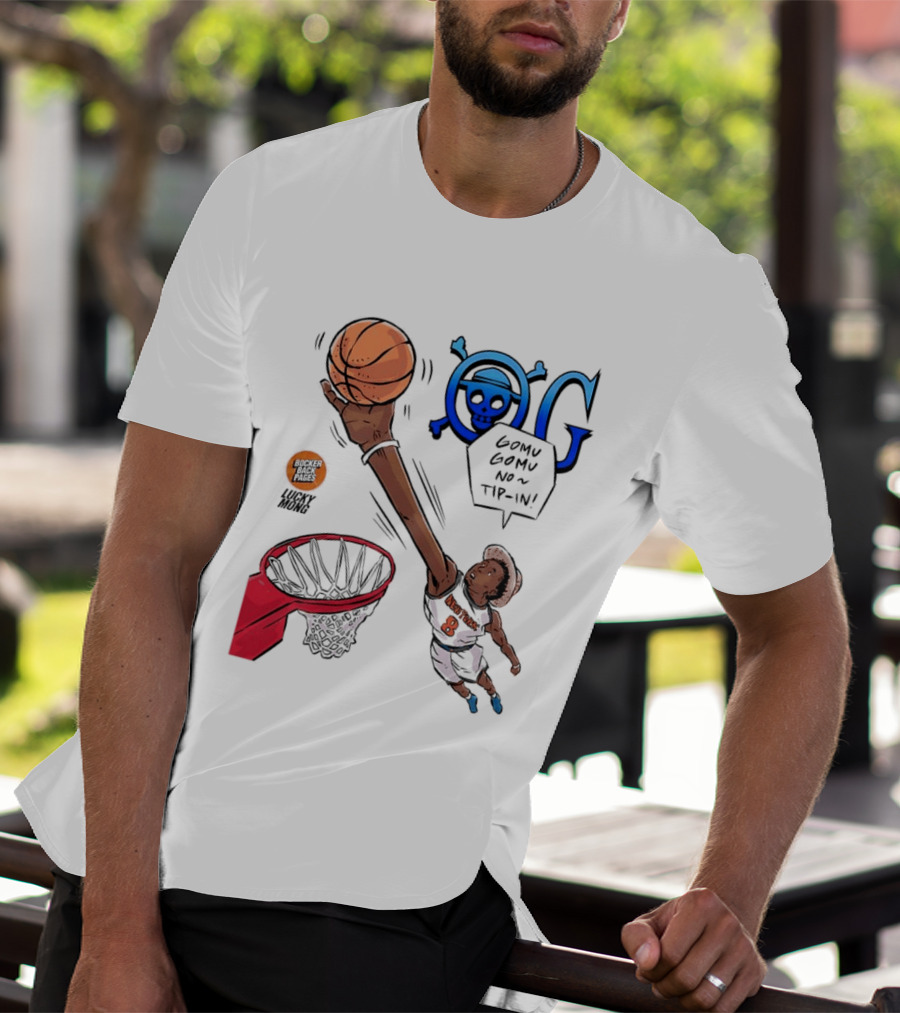 Kemba Walker New York Knicks Gomu Gomu No Tip In Basketball Manga T-Shirt