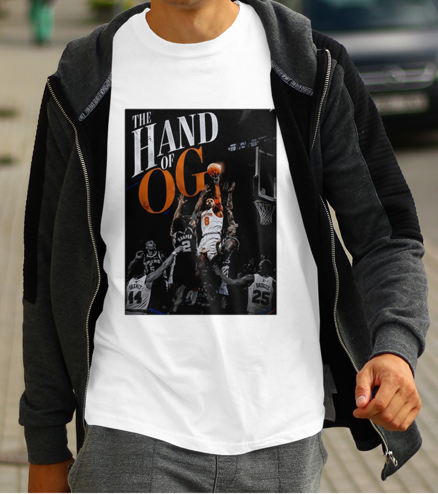 The Hand Of OG Anunoby New York Knicks NBA Basketball Player 2026 T-Shirt