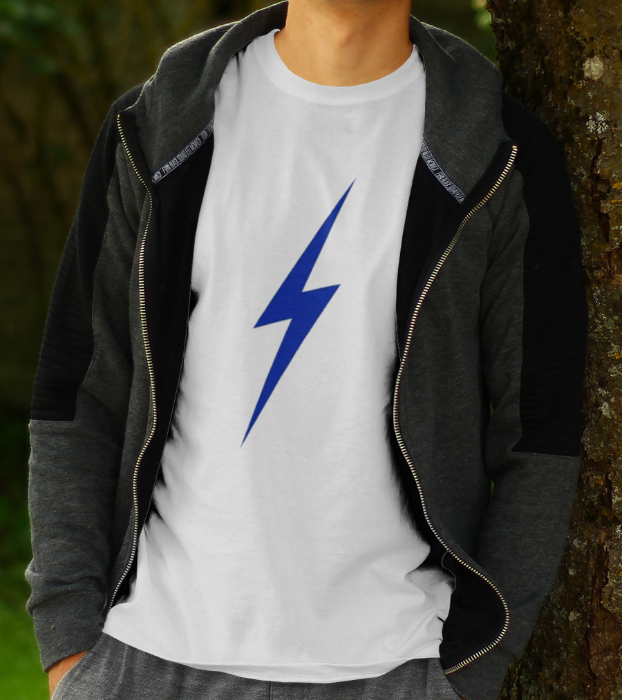 OKC Lightning Bolt Blue Power Energy T-Shirt