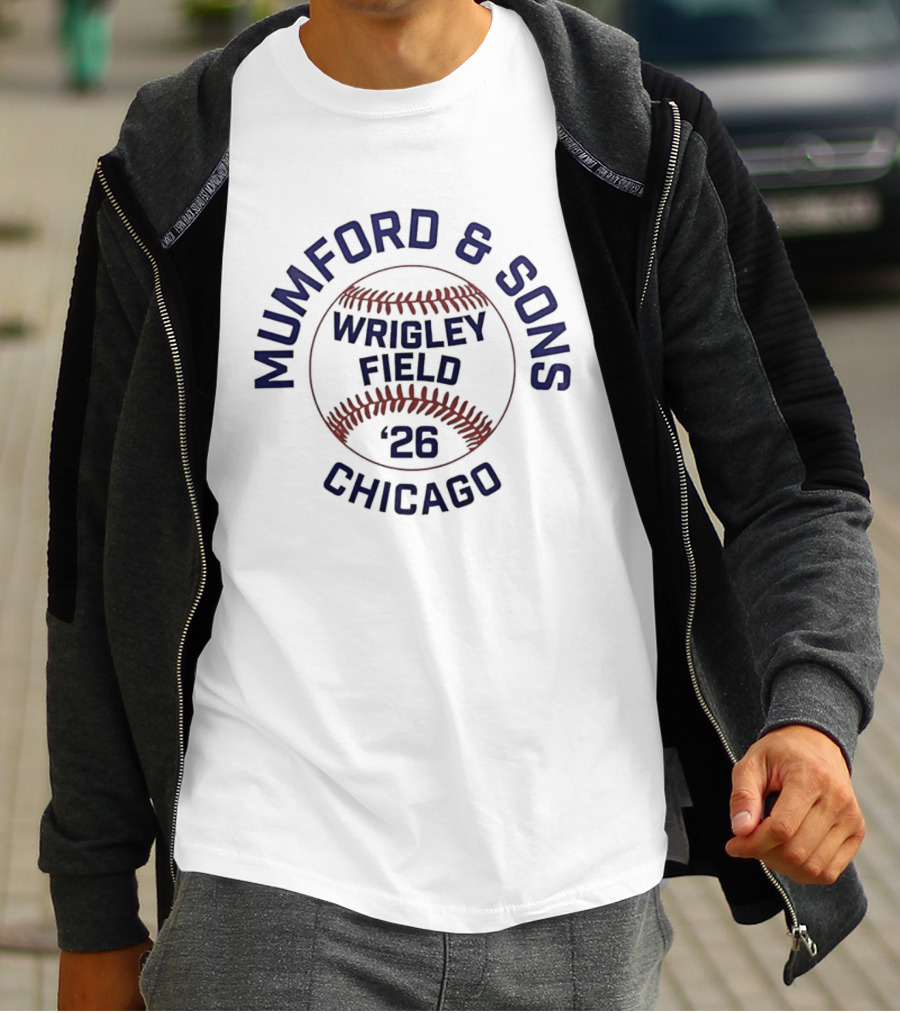Mumford And Sons Wrigley Field 2026 Chicago Baseball Tour T-Shirt