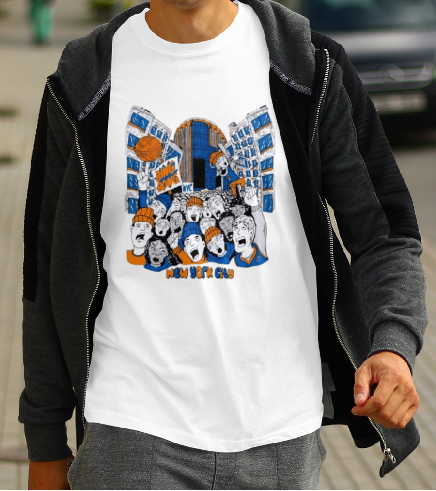 New York Knicks Bing Bong NYC New York City Basketball Fans Celebration T-Shirt