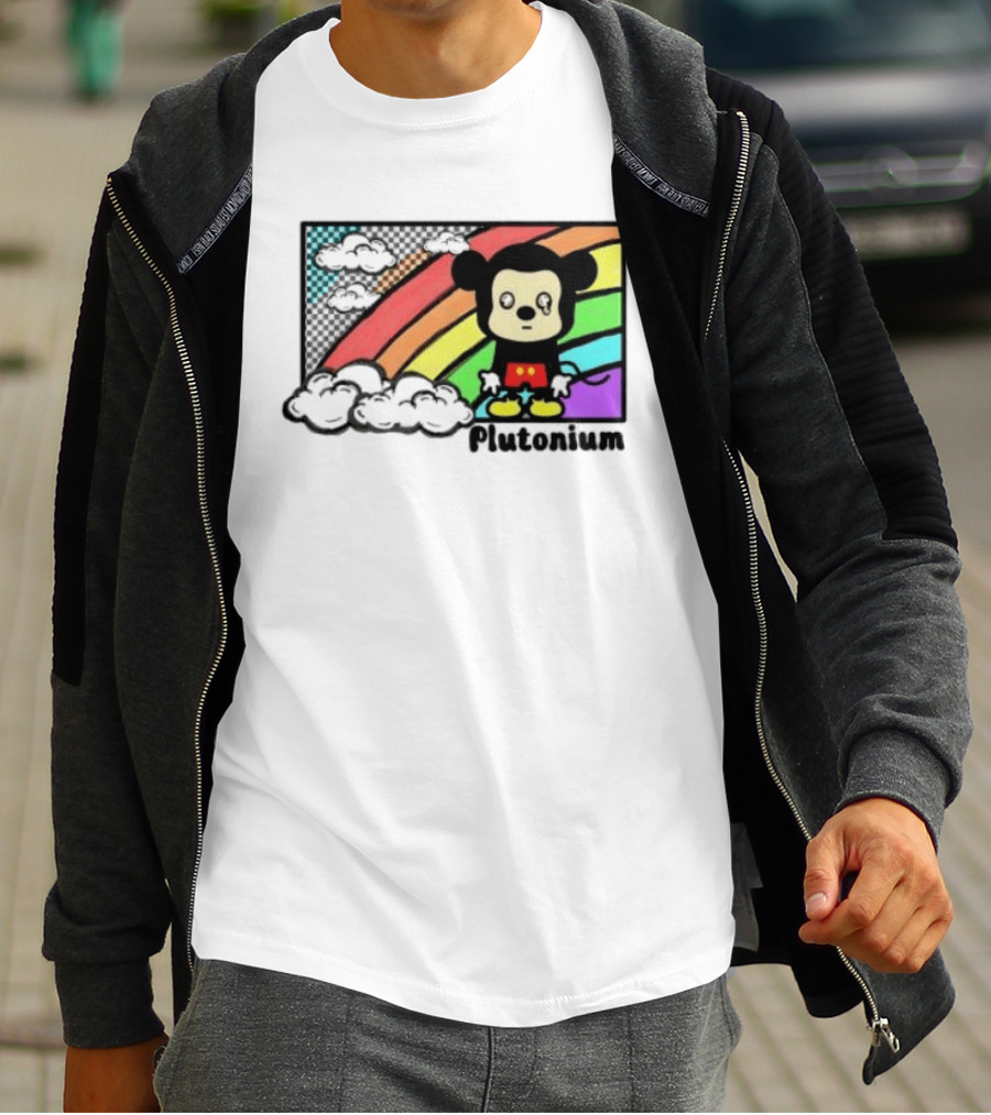 Rainbow Tears Plutonium Pride Mickey Mouse T-Shirt
