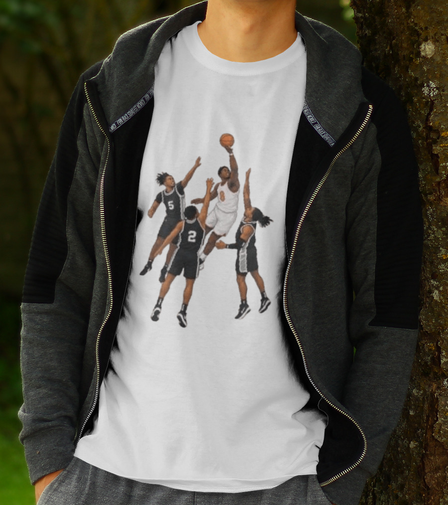 The Hand Of OG Anunoby Basketball Moment With White And Black Jersey Players T-Shirt