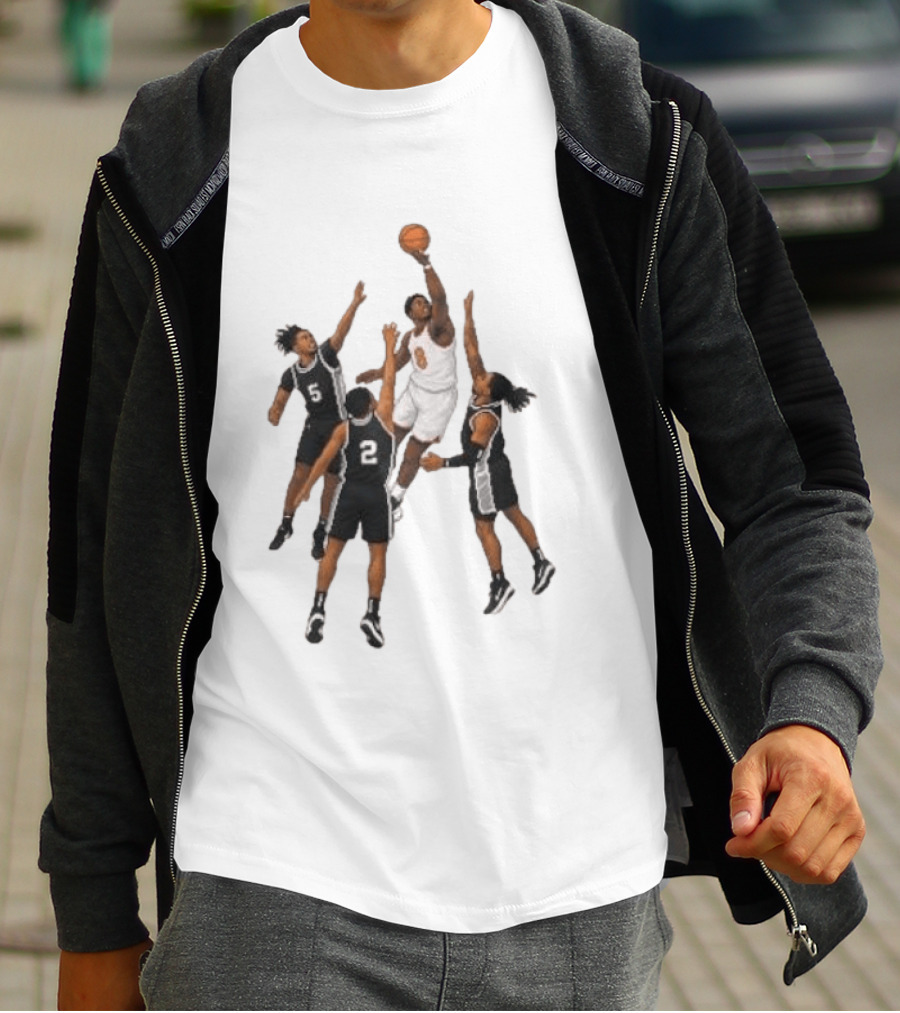 The Hand Of OG Anunoby Basketball Moment With White And Black Jersey Players T-Shirt