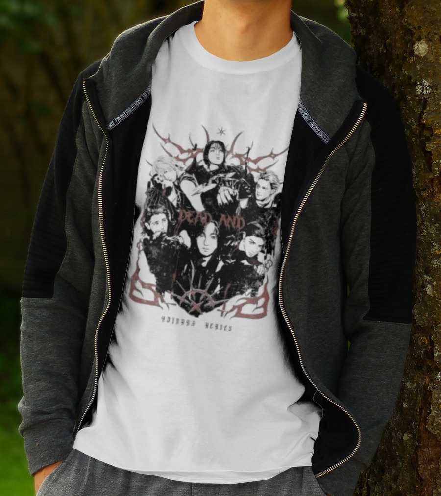 Xdinary Heroes Dead And Ordinary Heroes Dark Red Symbolic T-Shirt