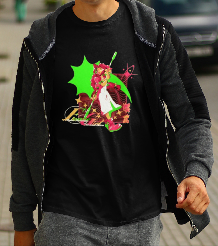 Aerith Gainsborough Final Fantasy VII Flower Girl Planet Protector Last Cetra Fantasy Art Nouveau T-Shirt