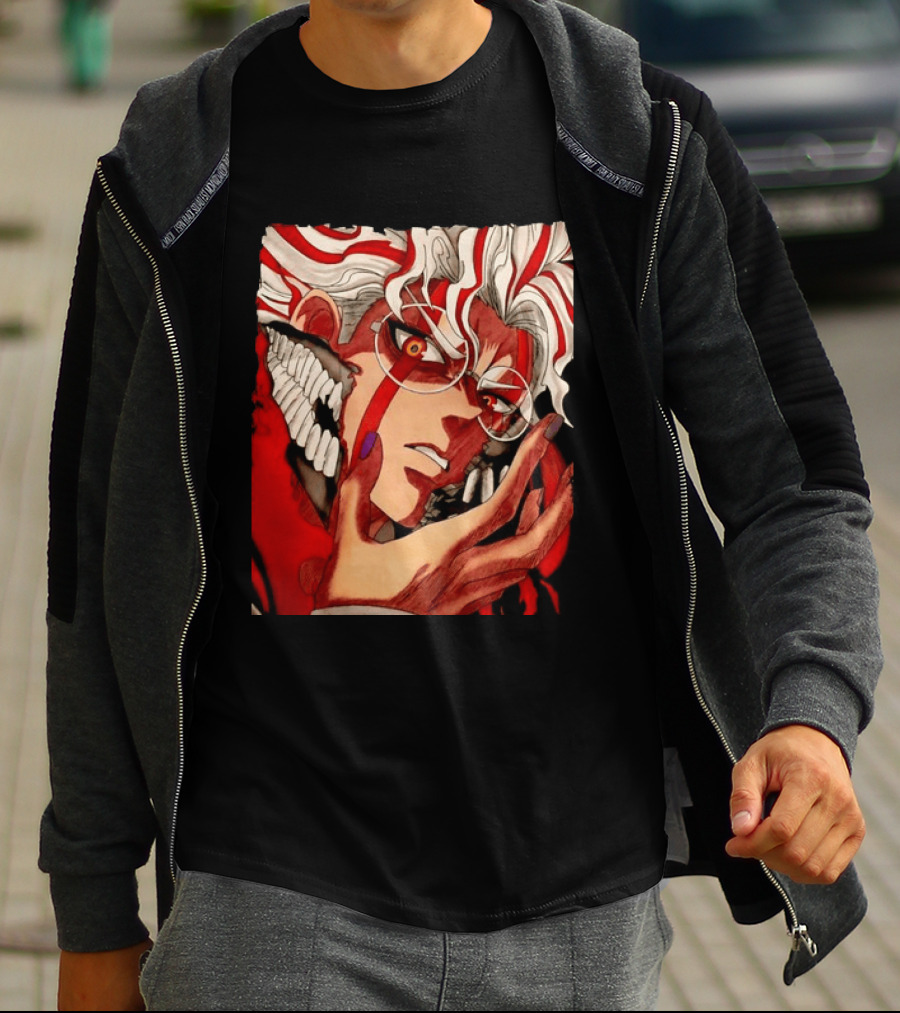 Akaza Kimetsu No Yaiba Upper Rank Three Anime T-Shirt