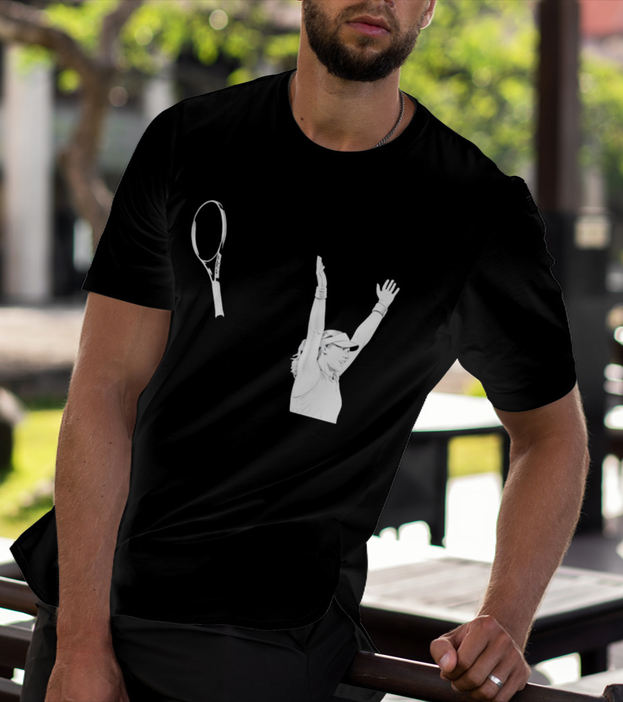 Babolat Tennis Player Celebration Arms Raised Victory T-Shirt