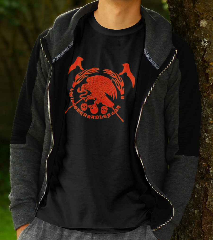 Mexican Eagle Los Irreborrables De Japor Skull T-Shirt
